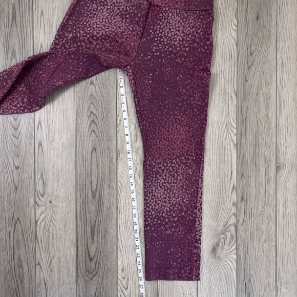 Soft Surroundings Women Size M Purple Speckled Ponte Pull On Straight Leg Pants - Picture 8 of 17